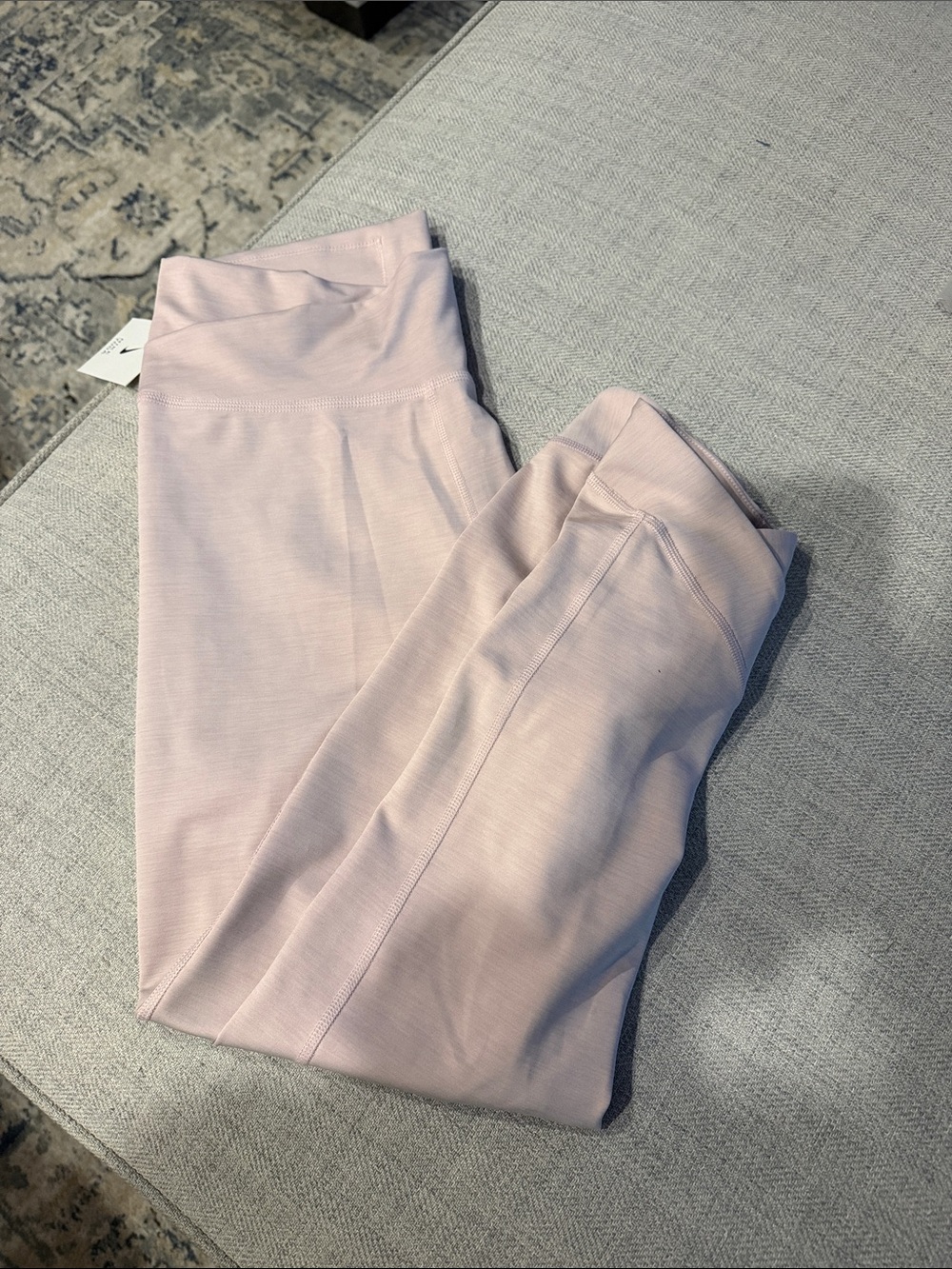 High-Waist Women's Performance Leggings — Soft Blush Pink